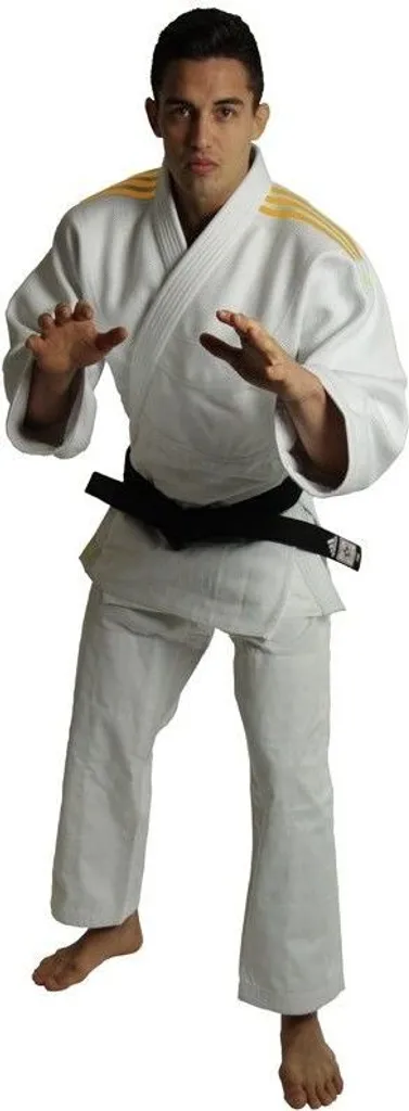 Kimono Judo Adidas J690 Quest Blanc 150cm Anti-Déchirure et Confort