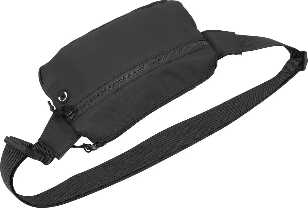 Marsupio Running Grande Capacità Nero Impermeabile con Foro Cuffie - 4
