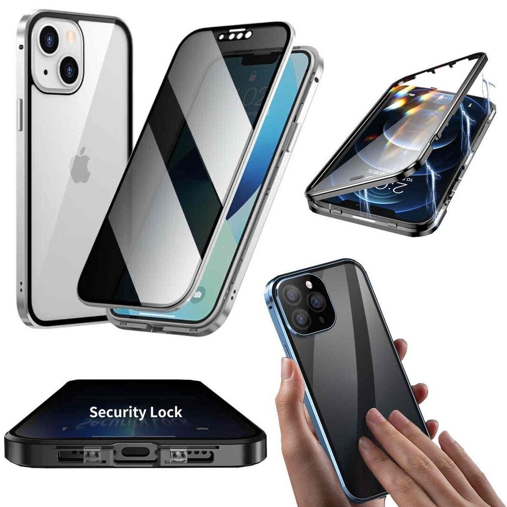 Für Apple iPhone 15 Plus Handy Tasche Beidseitiger Magnet Produktbild 