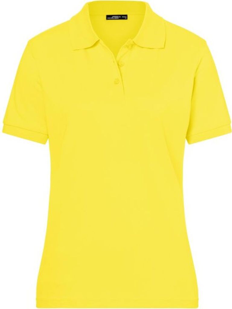 Hochwertiges Polohemd mit Armbündchen yellow, Gr. XL