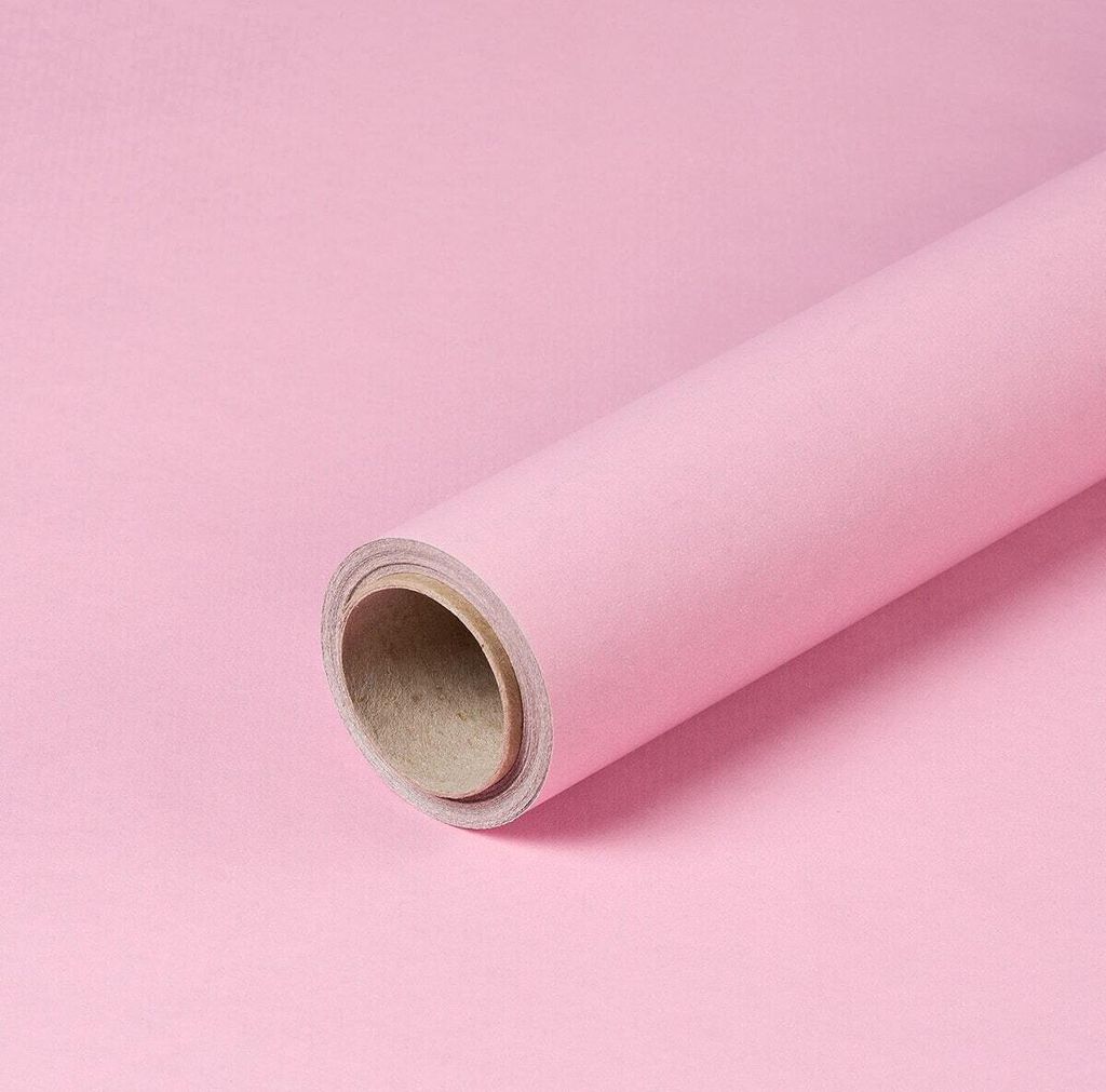 Geschenkpapier, rosa & grau, 0,80 x 10 m, beidseitig Produktbild 