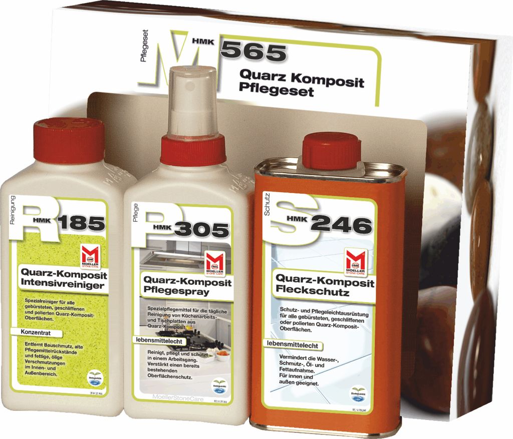 Moeller Stone Care - HMK M565 Quarz-Komposit-Pflegeset Produktbild 