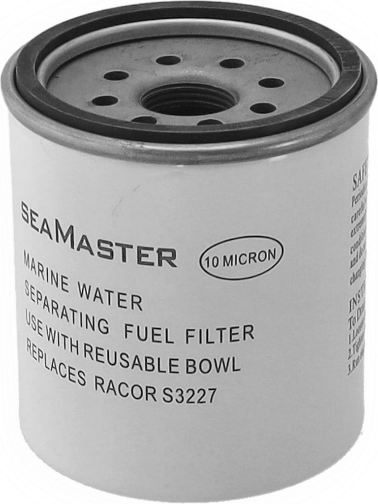 Benzinfilter Kraftstofffilter mit Wasserabscheider bis 175 PS, 10 mm Anschlüsse Größe: Ersatzfilter