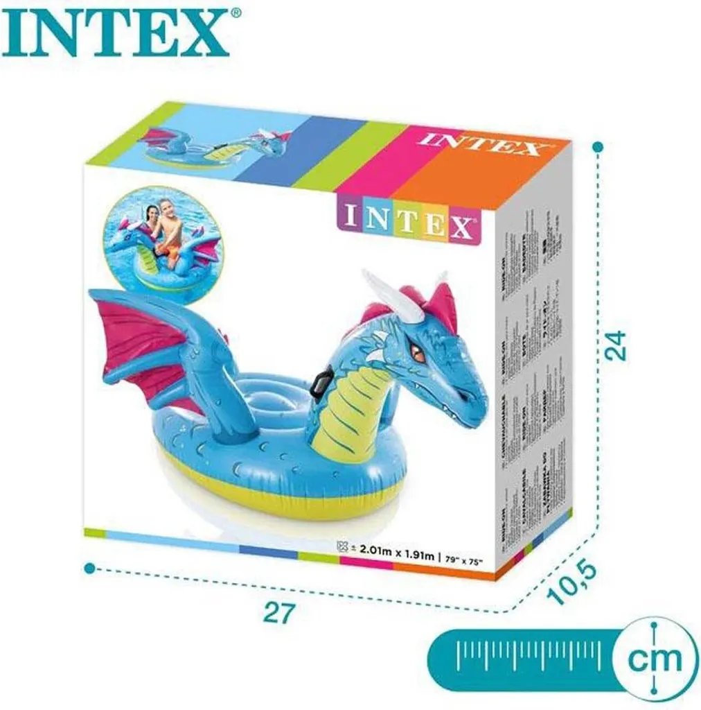 Dragon Gonflable Intex 57563 avec Poignées - Vinyle Robuste et Stable - 11