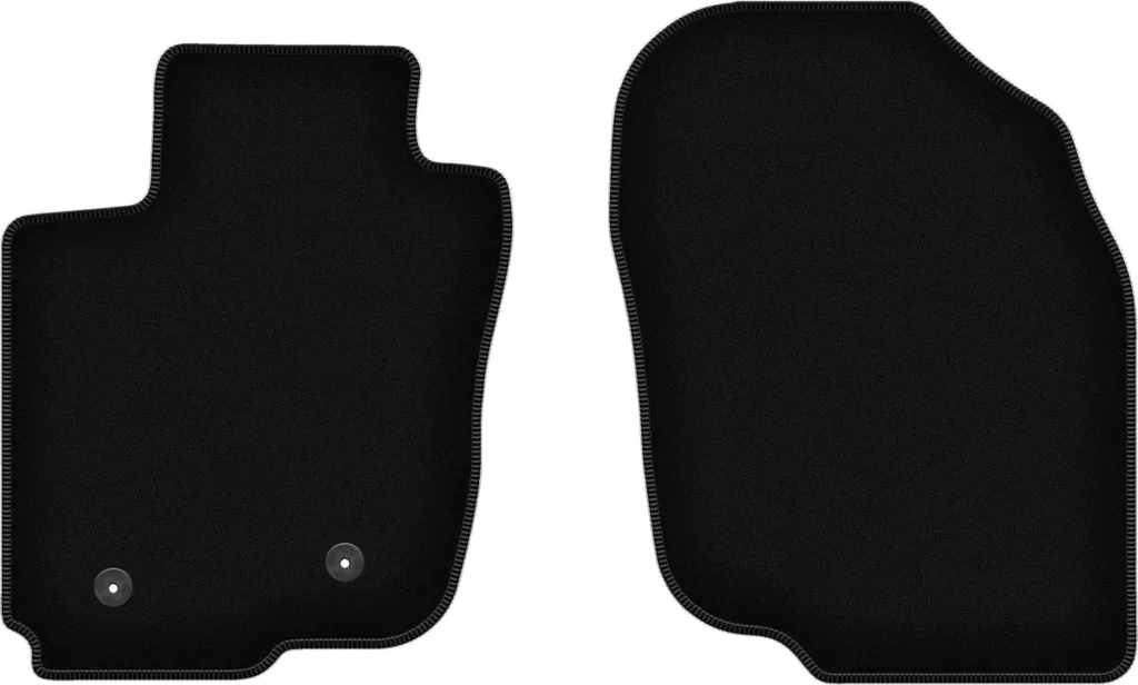 Tappetini Auto Velluto Nero Toyota RAV4 SUV 2006-2013 - 2 Pezzi
