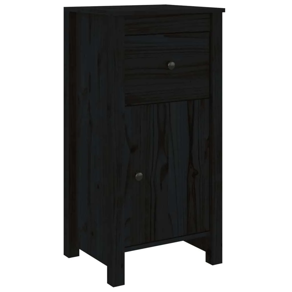 Maison Exclusive Credenza Nera in Pino Massello - Stile e Qualità