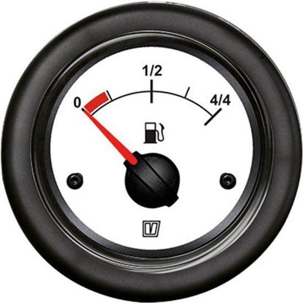 Vetus Tankanzeige 12-24V Silber 52 mm