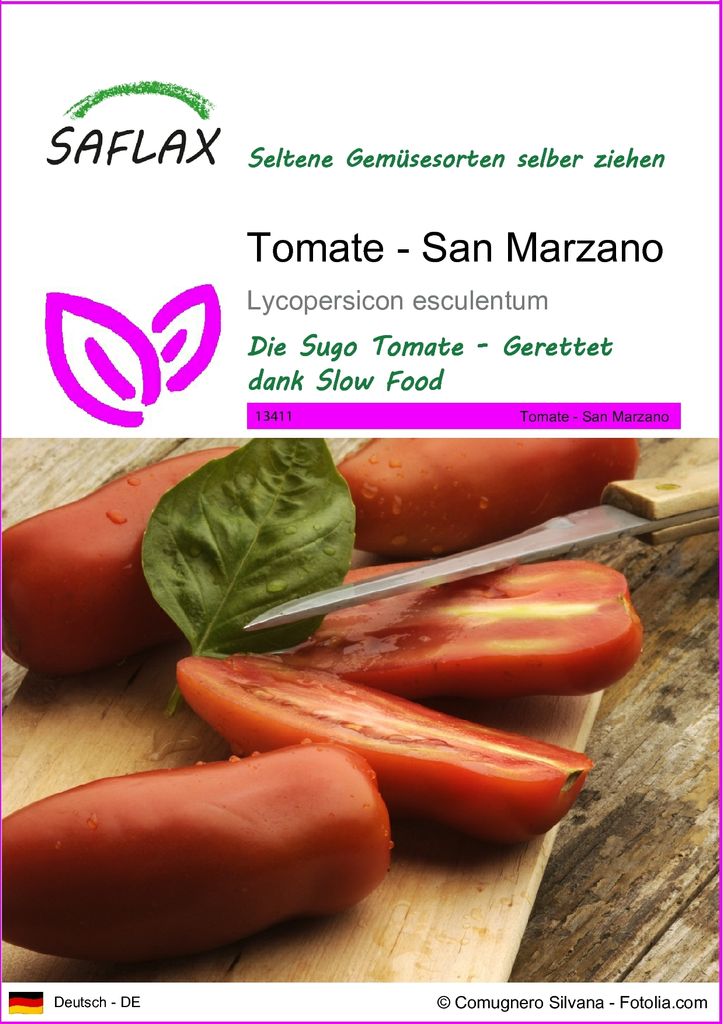 SAFLAX - Tomate - San Marzano - 10 Samen - Lycopersicon esculentum