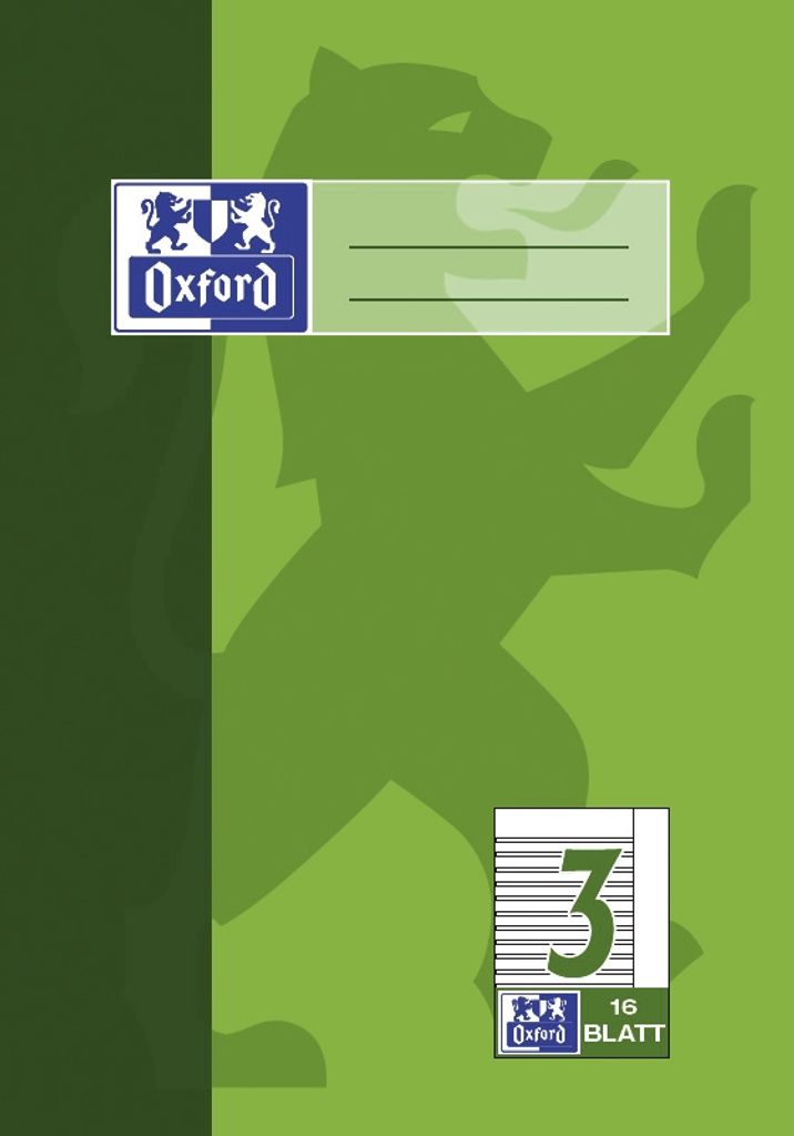 Oxford 100050395, Grün, A5, 90 g/m² Produktbild 