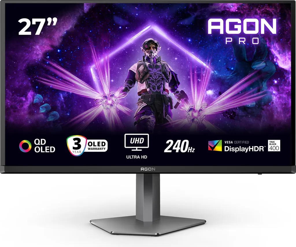 AOC AGON Pro AG276UZD QD-OLED, Gaming-Monitor, (UltraHD/4K, KVM