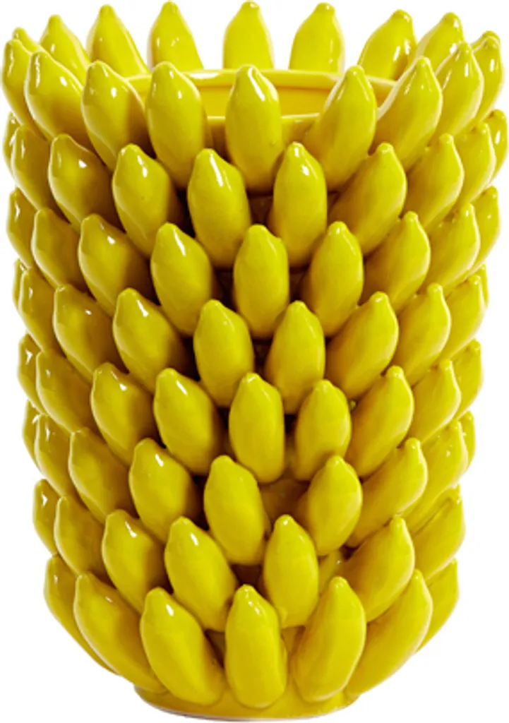 Vase ZITA Jaune pour Centre de Table et Ambiance Lumineuse d'Intérieur