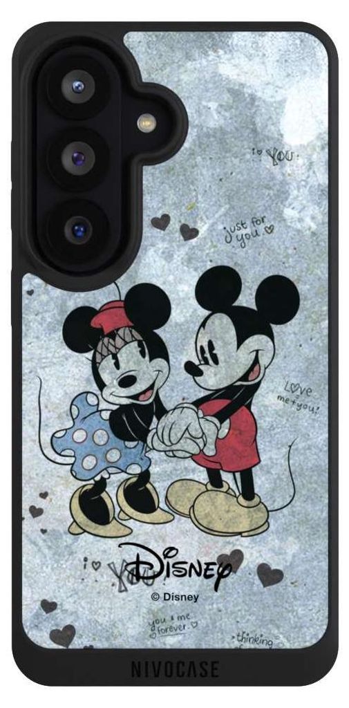 NIVOCASE Handyhülle für Samsung Galaxy S26 Hülle NIVOpure Case Schwarz Disney Vintage