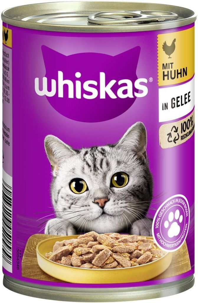 WHISKAS® Dose mit Huhn in Gelee 400g Produktbild 