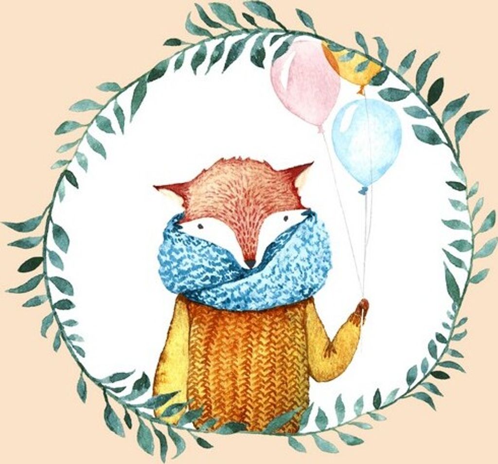 20 Servietten Fox Balloons - Fuchs mit Ballons 33x33cm Produktbild 