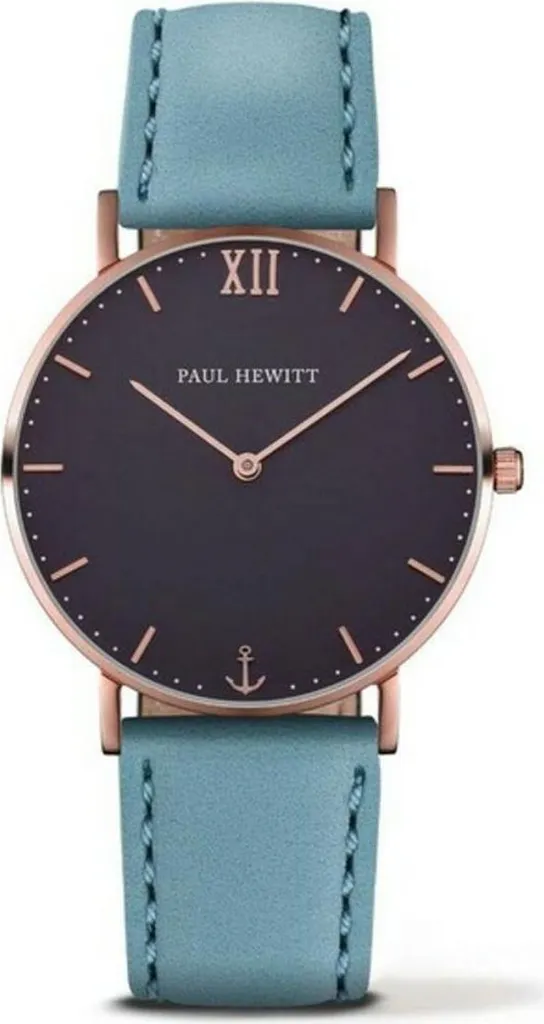 Paul Hewitt Sailor Line Blue Lagoon Rose Gold - Orologio Unisex 39mm