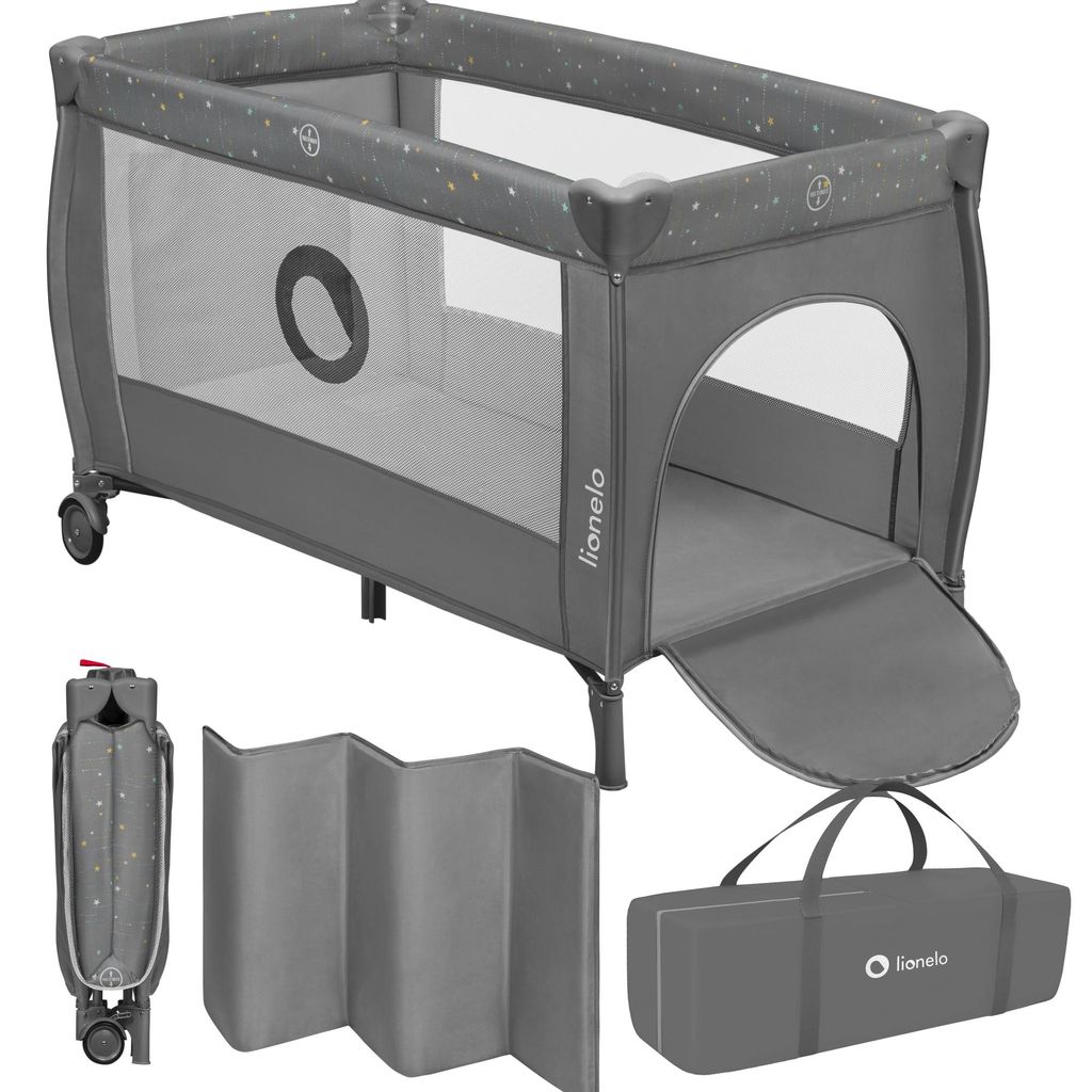 Lionelo Stefi Plus Reisebett Baby 2in1, mit zweiter Produktbild 