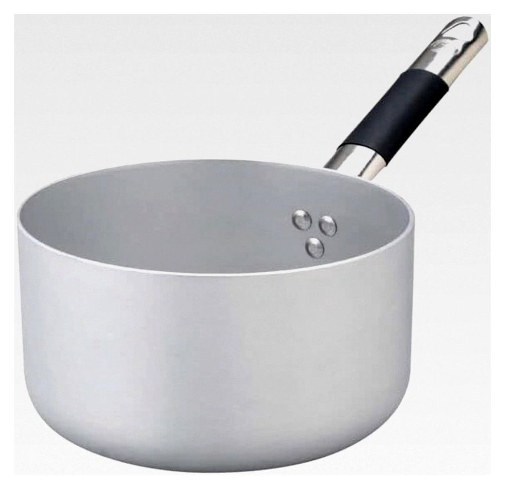 Aluminium Induktion Topf von Pentole Agnelli Linie, 20 cm, Silber/Schwarz