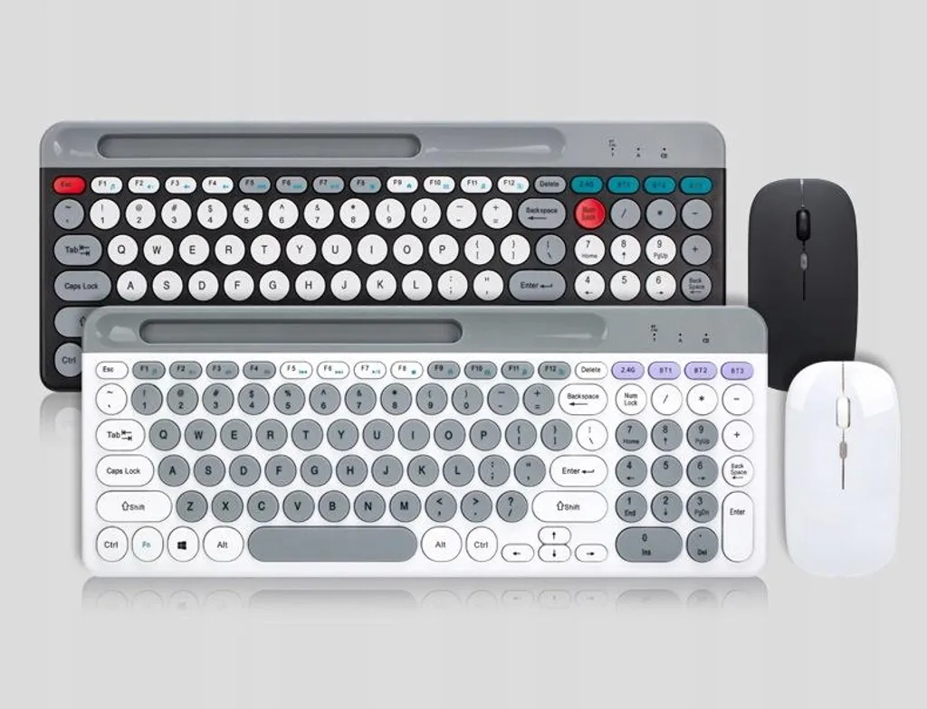 Ensemble clavier souris sans fil rechargeable Bluetooth pour bureau - 7