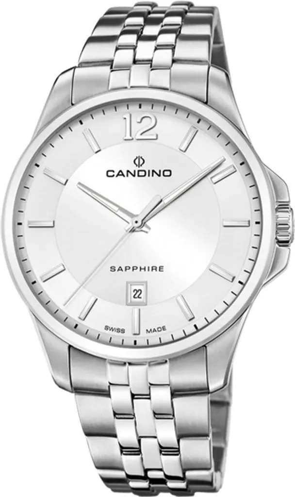 Montre Candino C4762/1 Homme : Elégance Suisse et Boîtier Acier Argenté