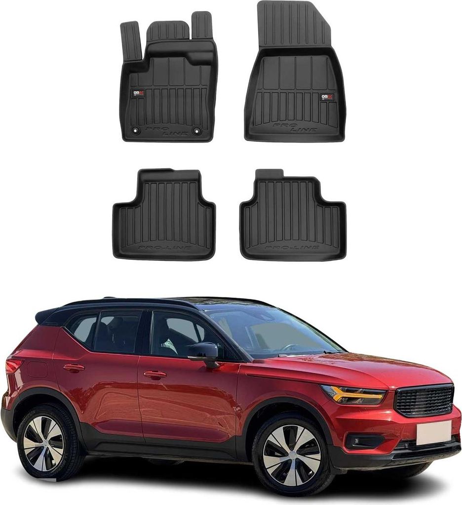 2020-2025 Volvo XC40 Podlahové rohože TPE čierne 4 ks Obrázok produktu 
