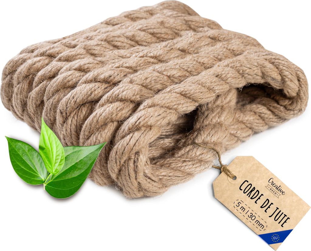 Creative Deco 5m Corde de Jute Epaisseur 30mm - Griffoir Image du produit 