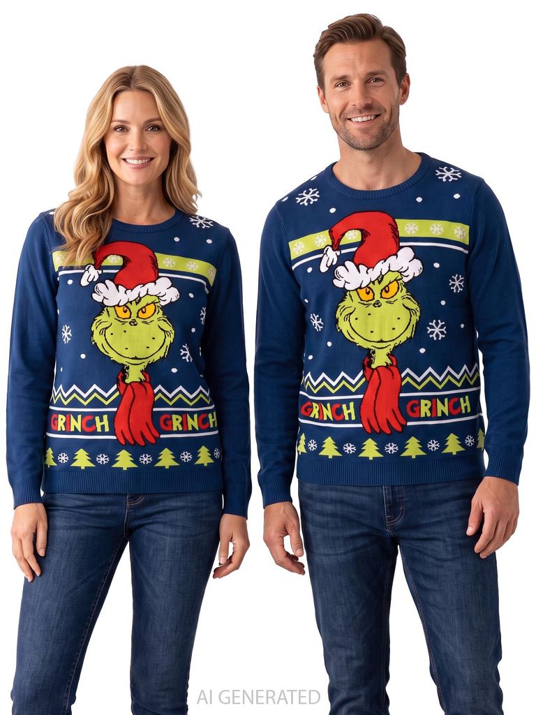The Grinch Weihnachtspullover für Herren & Damen - Winter Produktbild 