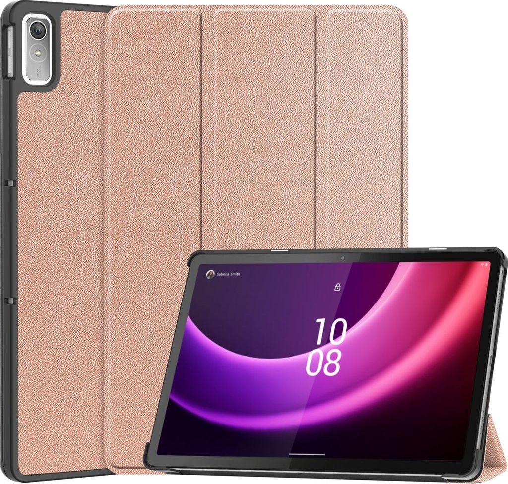 Mobigear Tri-Fold Lenovo Tab P11 Gen 2 Hülle Klapphülle - Roségold