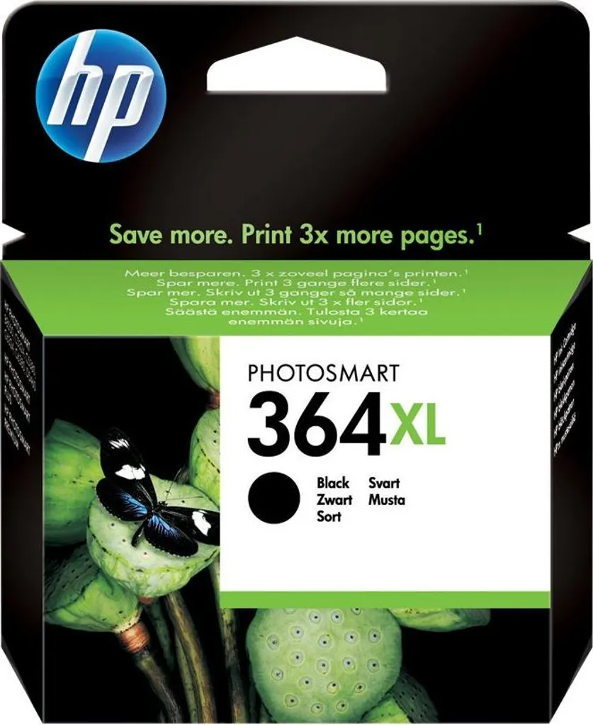 Cartouche d'encre noire HP 364XL pour textes nets et documents durables