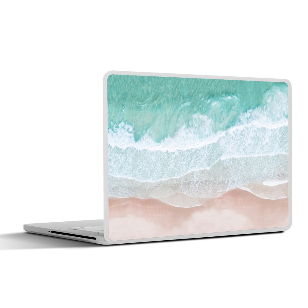 MuchoWow Laptop Aufkleber Sticker Cover Meer - Strand - Blau - Natur 31x22.5 cm - Laptop-Deko