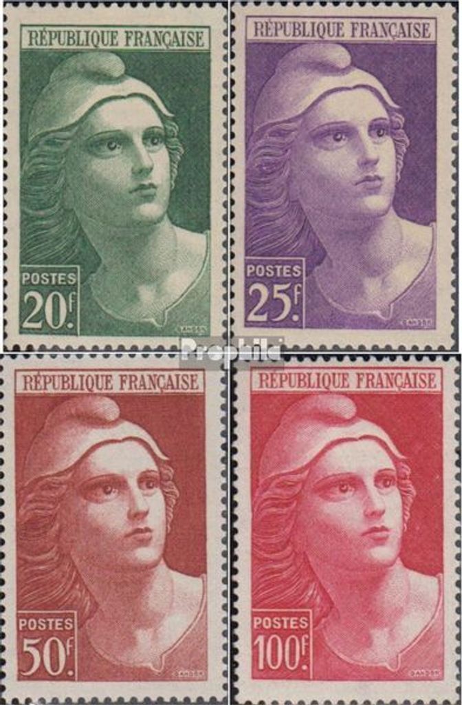 Briefmarken Frankreich 1945 Mi 703-706 (kompl.Ausg.) postfrisch Marianne
