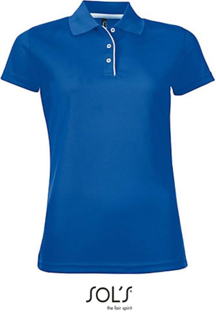 SOLs 01179 | Womens Sports Damen Poloshirt Performer - Farbe: Royal Blue - Größe: M
