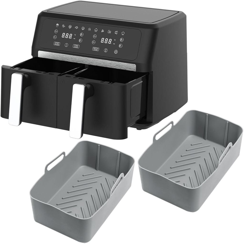 Premium Dual-Zone Heissluftfritteuse, Doppelkorb, 2x 4,5 l, Produktbild 