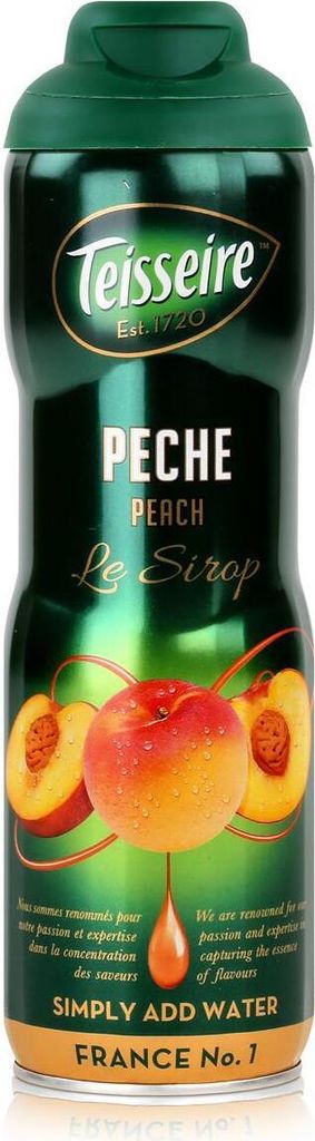 Teisseire Getränke-Sirup Peach/Pfirsich 600ml - Intensiv im Produktbild 
