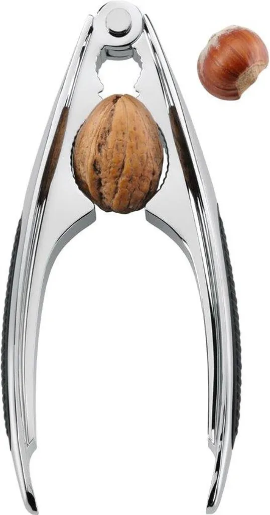 Casse-noisettes zinc poli 16 cm : ouvrez vos noix sans effort ni éclats