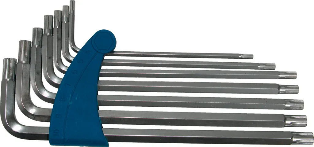 Clés mâles coudées KEILNUT pour empreinte RIBE M4-M8 chrome satiné
