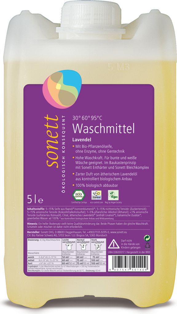 Sonett Waschmittel Lavendel, 1 Stück(e) Produktbild 