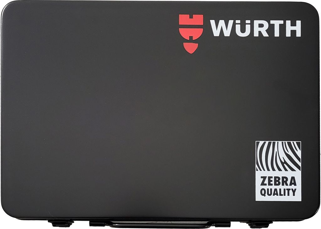 Würth Zebra Jeu de clés à douilles 1/4 + 1/2 pouce Boîte à Image du produit 