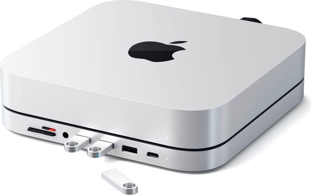 Satechi Aluminium Mac Mini Ständer Hub Silber