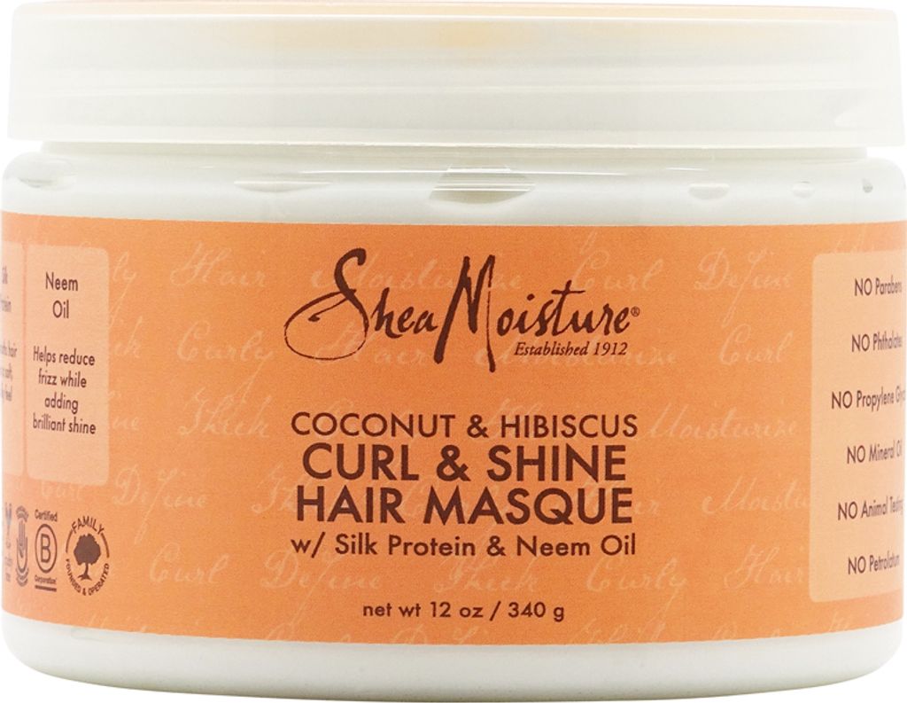 Shea Moisture Haarmaske, 340g, Kokosnuss & Hibiskus für Produktbild