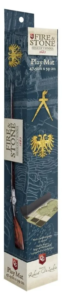 Tapis Fire & Stone antidérapant Le siège de Vienne 1683 en 60x60cm