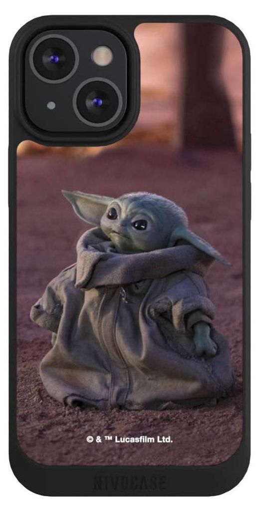 NIVOCASE Handyhülle für Apple iPhone 13 Mini Hülle NIVOpure Case Schwarz Star Wars Baby Yoda The Child
