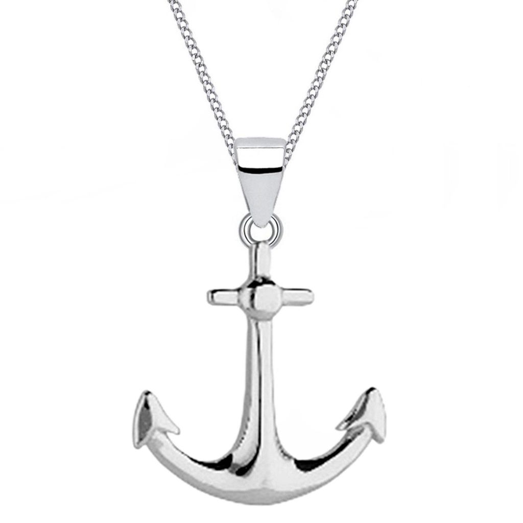 Anker Halskette mit Anhänger Echtsilber für einen maritimen Look

