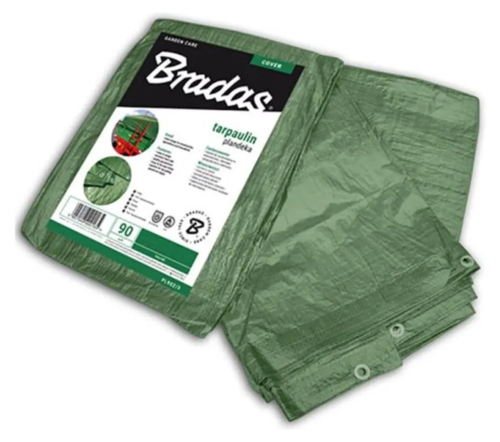 Bâche pour tas de bois 6x10 m verte 90g - Idéal couverture de toiture