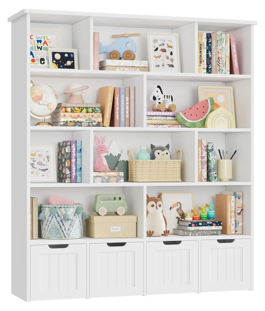 Étagère à livres et à jouets pour enfants - Étagère en bois Image du produit 