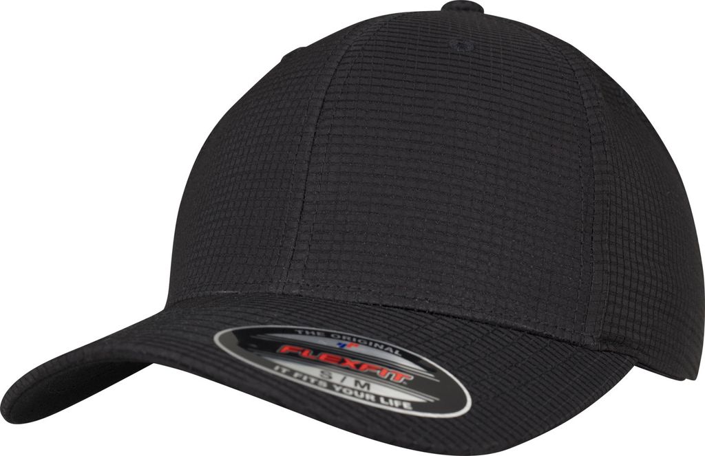 FLEXFIT 6587 | Flexfit Hydro-Grid Stretch Cap, mit feiner Gitterstruktur - Farbe: Black - Größe: L/XL