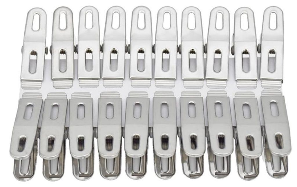 Verk 27327: Metallische Wäscheklammern, Set mit 20 Stück Produktbild 