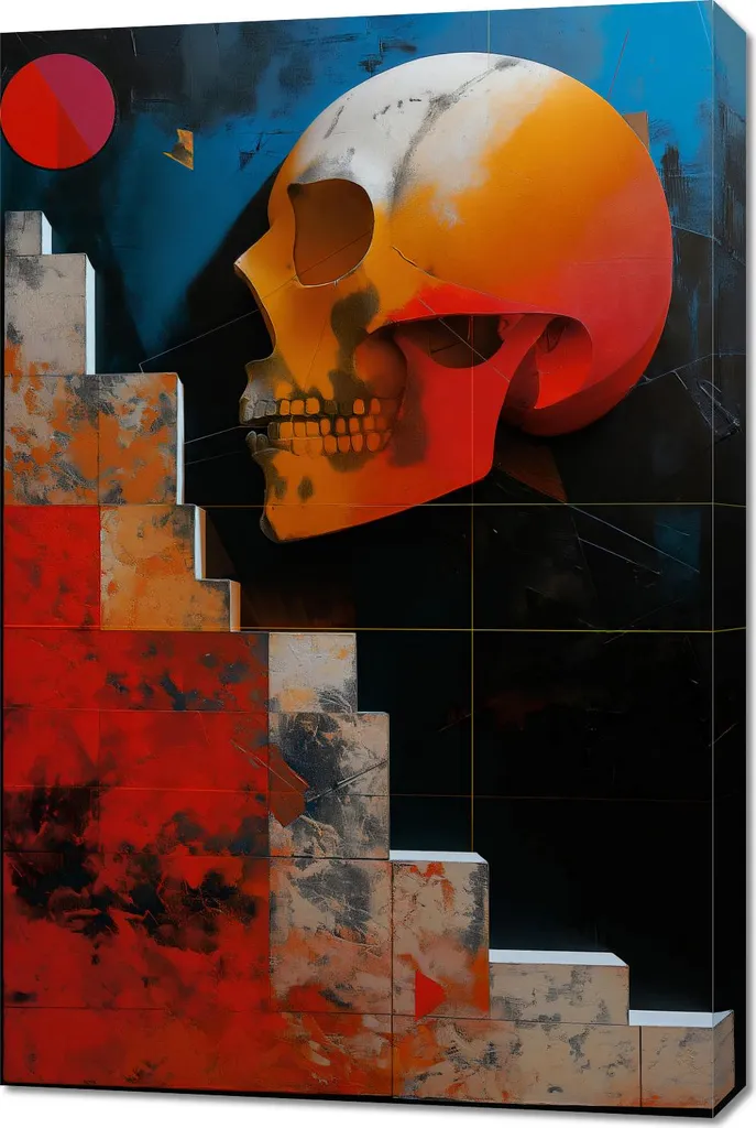 Quadro 60x90 cm Erosione del paesaggio