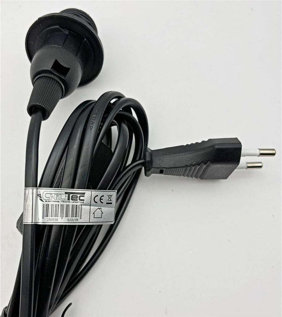 Síťový kabel s vypínačem a zásuvkou E14 Obrázek produktu 