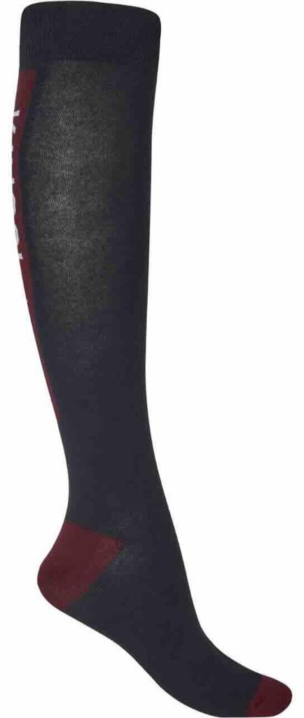 Kingsland Socken Uni Logo 2-Paar Kniestrümpfe Navy 38/40