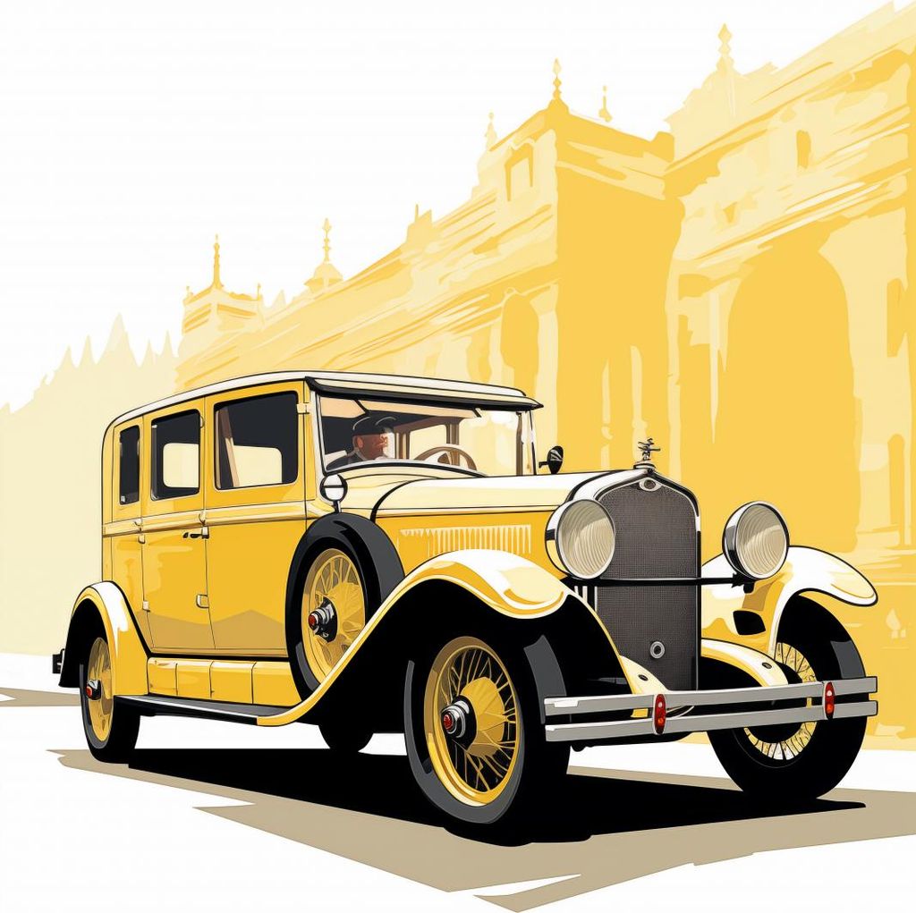 Poster 68x98cm Klassiker der Automobilindustrie